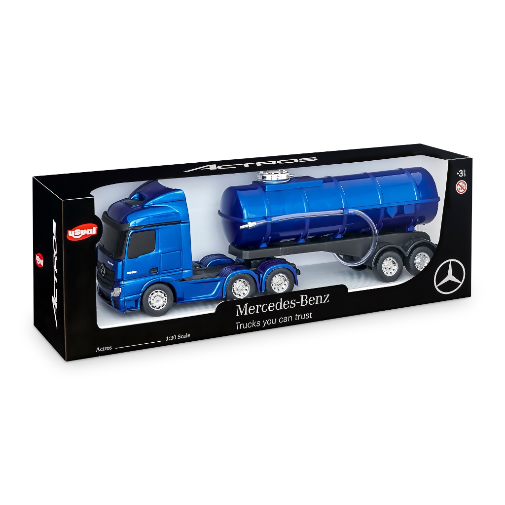 Miniatura Caminhão de Brinquedo Mercedes Benz Actros Tanque Colecionável Usual B