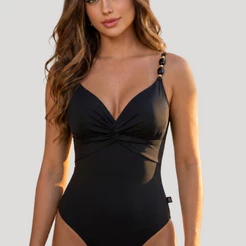 Maiô Modelador Feminino Moda Praia Decote em Nó Bojo Poliamida Premium Biquini