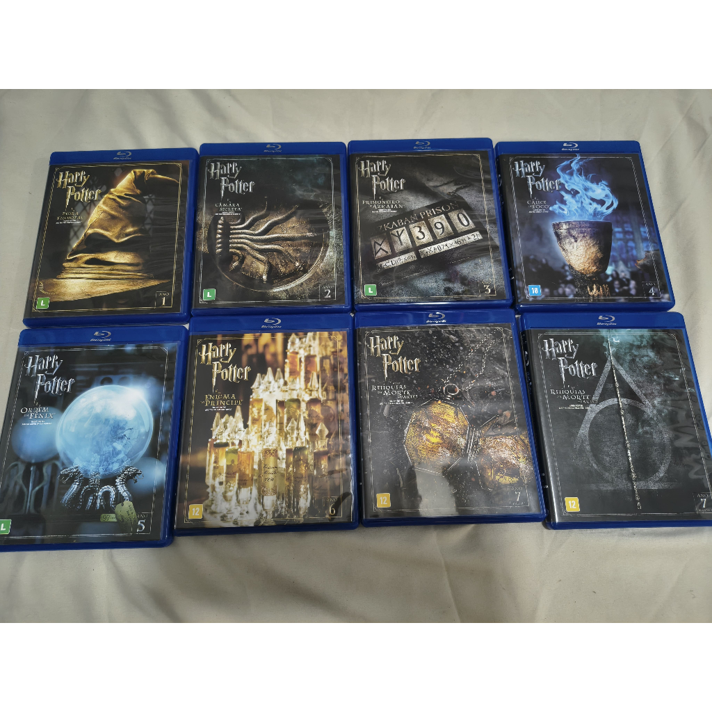 Blu-Ray Coleção Harry Potter - 8 filmes - 16 discos (inclui Criando o Mundo de Harry Potter)