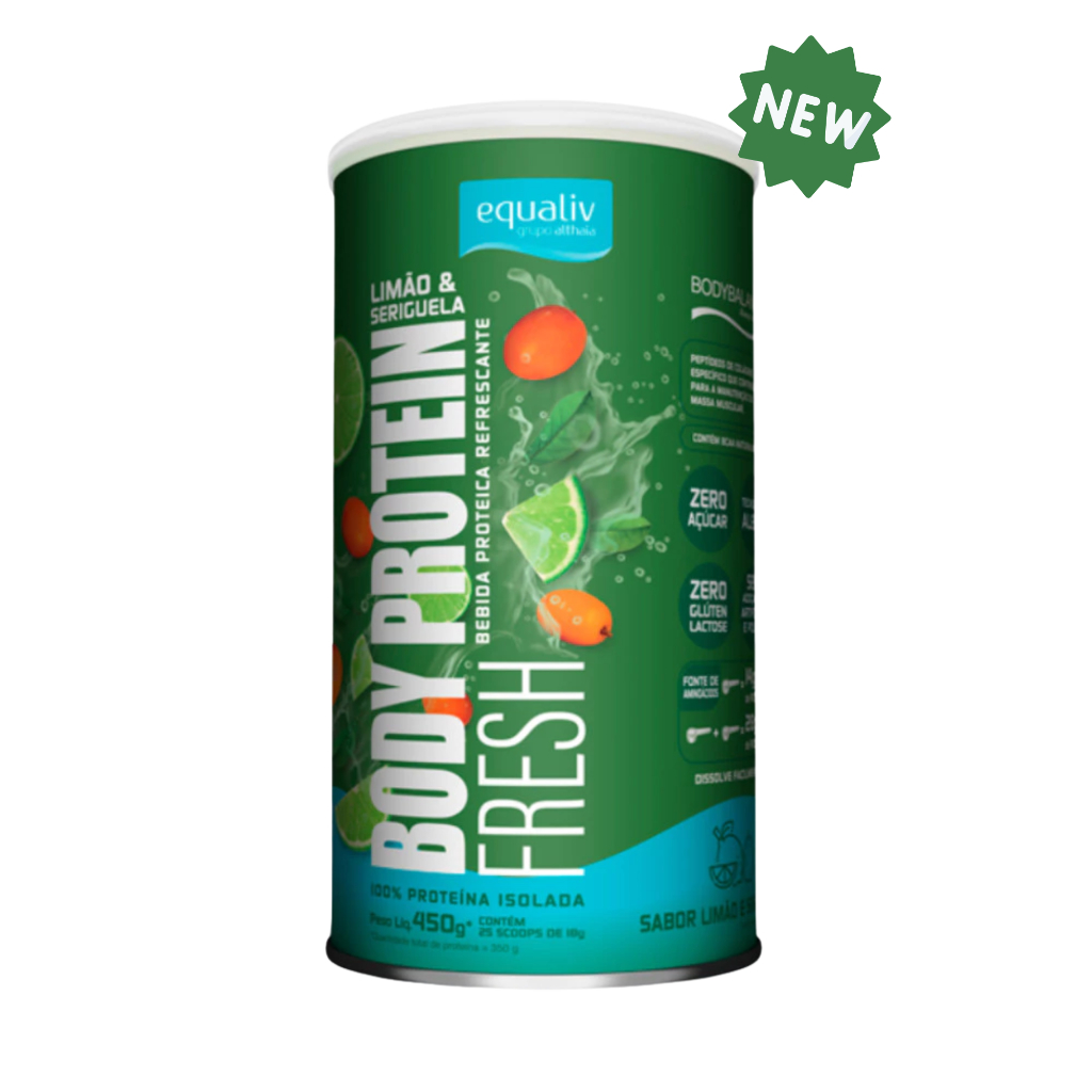 Body Protein Fresh Limão e Seriguela 450g Equaliv Proteína Isolada