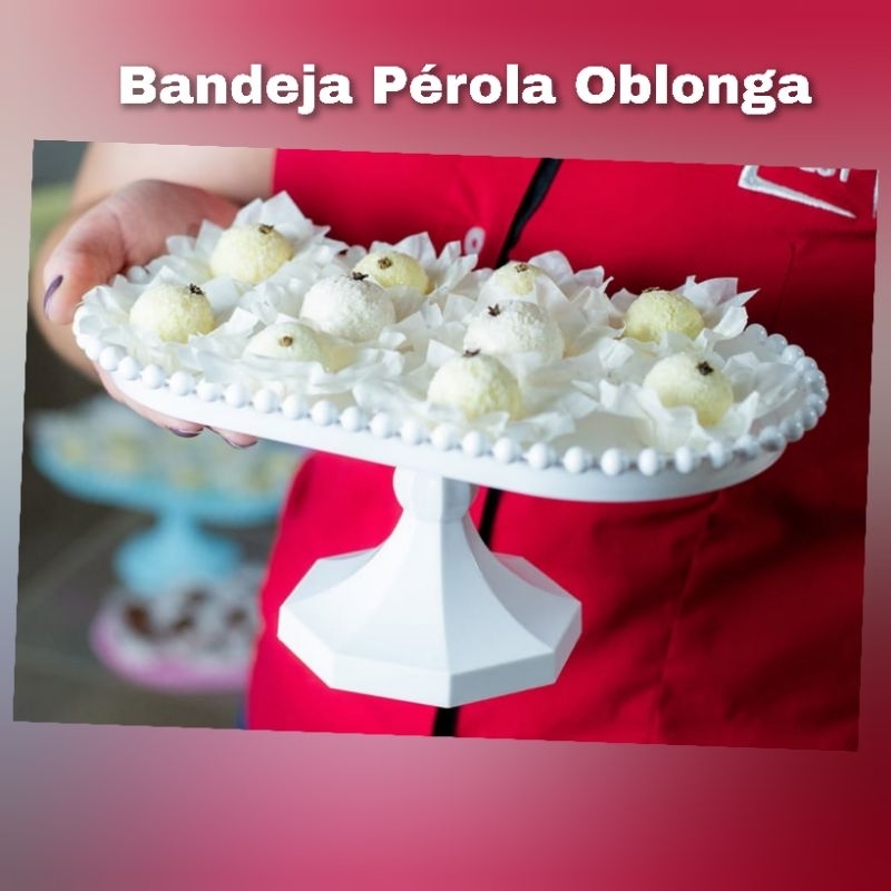 Boleira Pérola Oblonga 25 cm
