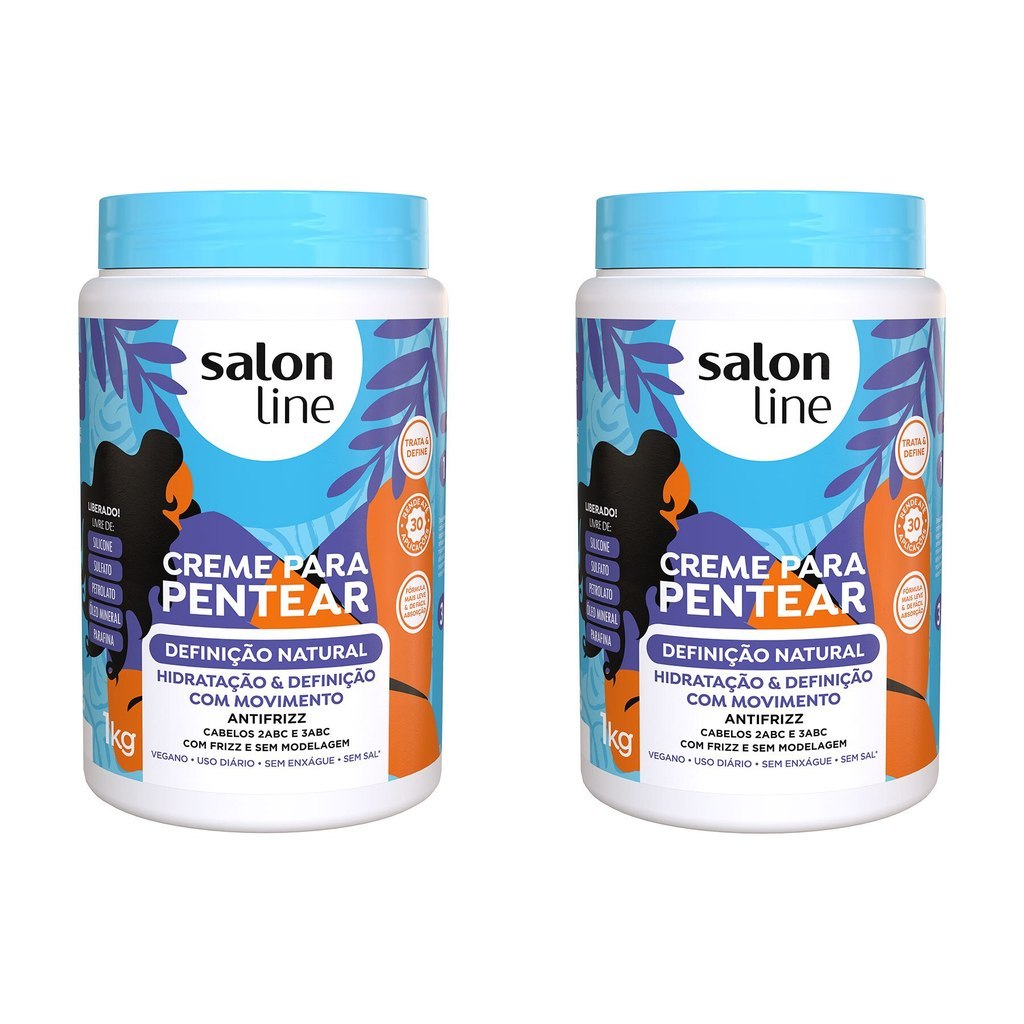 Kit com 2 Cremes para Pentear Definição Natural 1kg