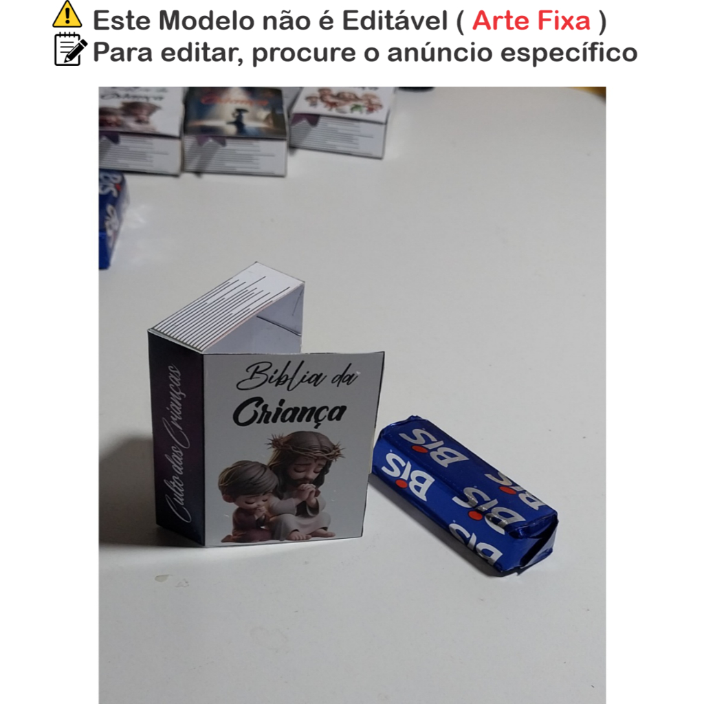 Lembrancinha Mini Bíblias para Crianças - Caixinhas Perfeitas para Presentear no Dia das Crianças ou Culto das Crianças