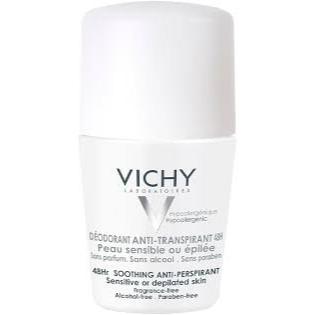 Desodorante Apaisant 48H Vichy - Desodorante Roll-On para Peles Muito Sensíveis ou Depiladas 50ml