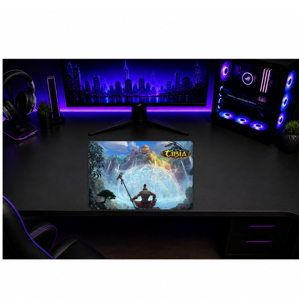 MOUSEPAD GAMER PREMIUM TIBIA MONK TAMANHO 32cm x 48cm