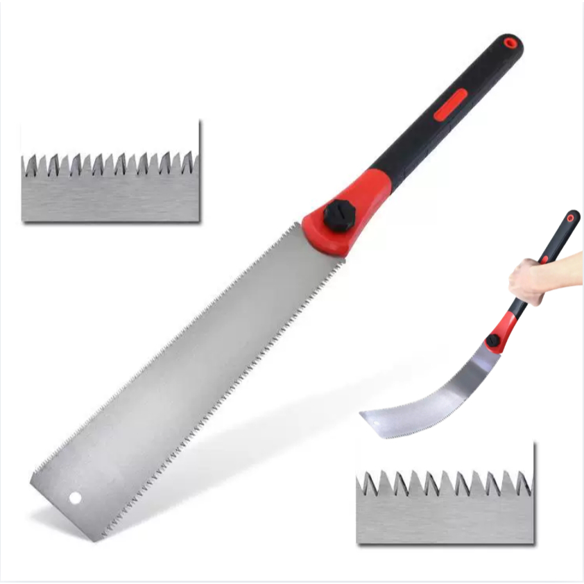 Serrote Japonês Ryoba 640mm Duplo Dente para Madeira e Carpintaria Profissional