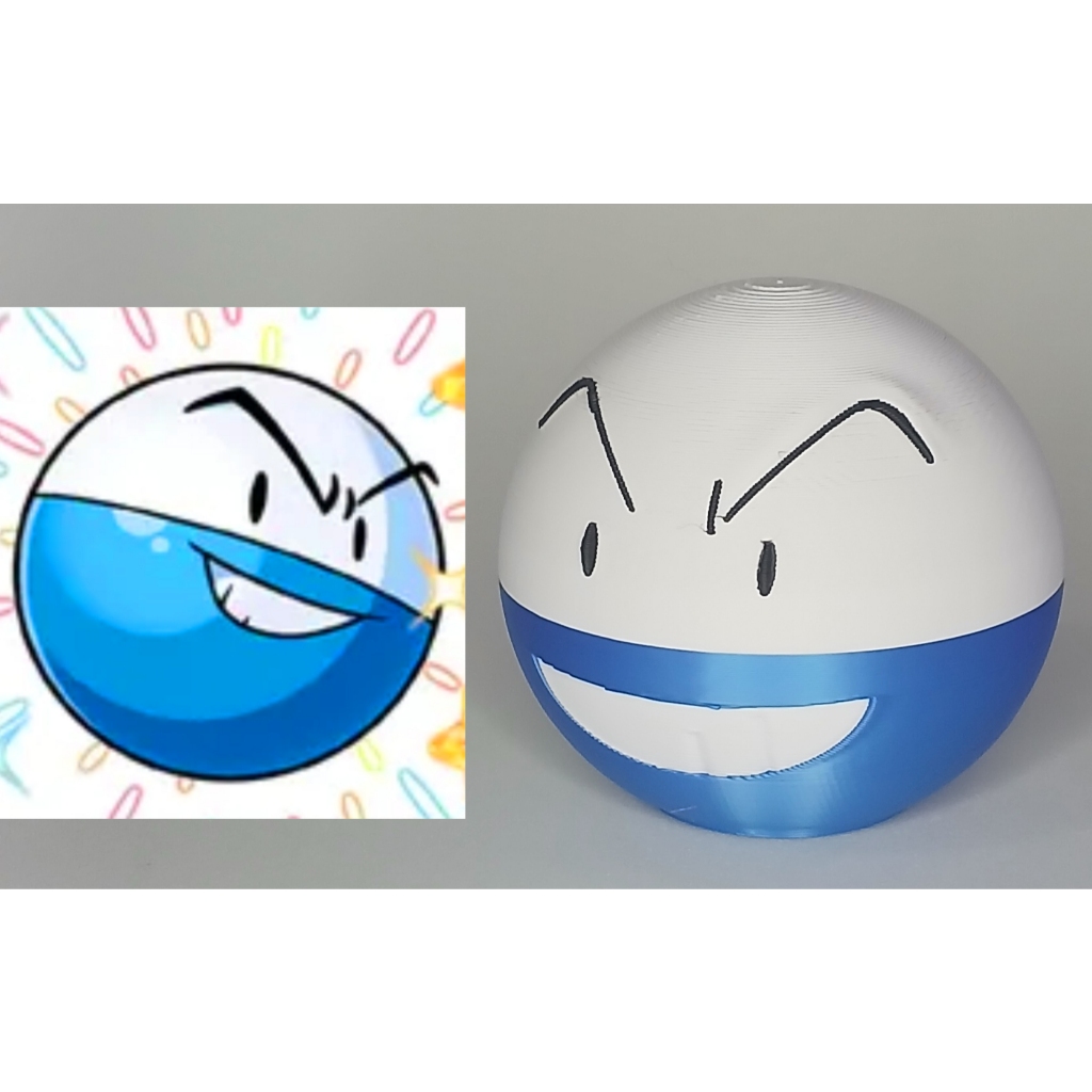 Action Figure Shiny Voltorb e Electrode Pokémon 3D Colorido – Boneco Colecionável Impresso em 3D – Decoração Gamer