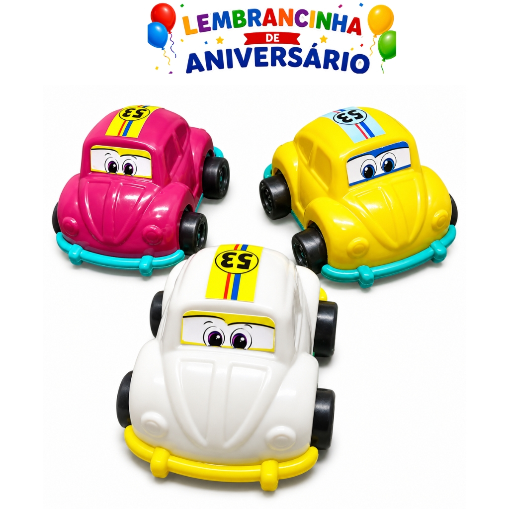 12 Carrinhos Mini Fusca Infantil Lembrancinha Festa aniversario Brinquedo Prendas barato Top