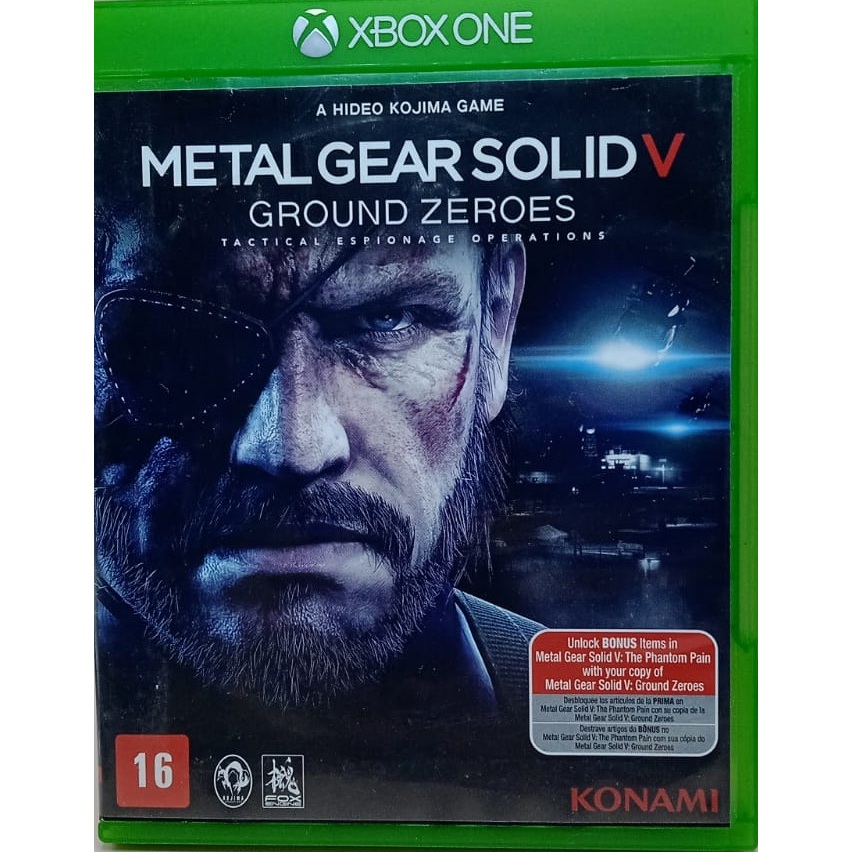 METAL GEAR SOLID V - GROUND ZEROES ( MIDIA FISICA ) XBOX ONE