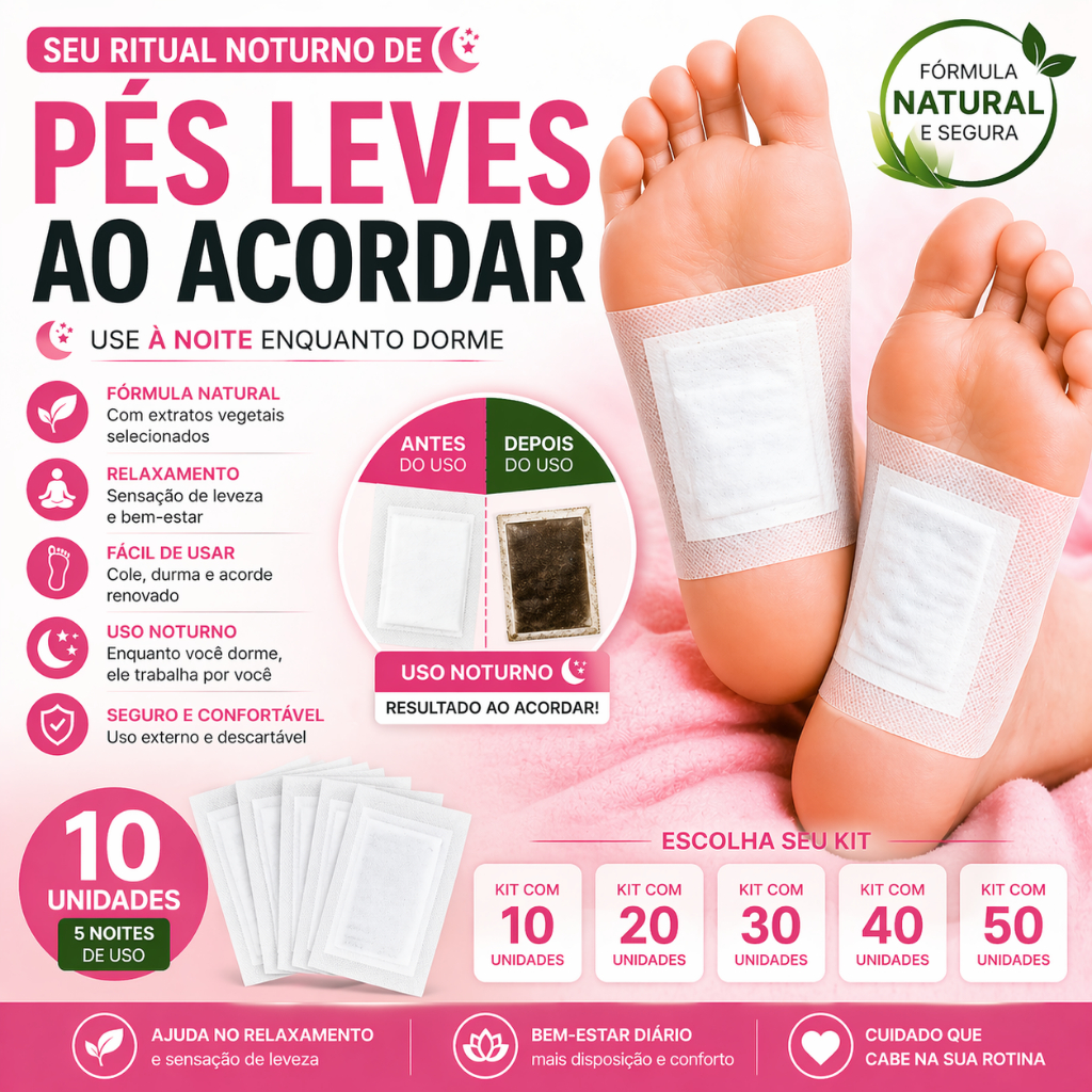 Kit Adesivos Almofadas Detox para os Pés