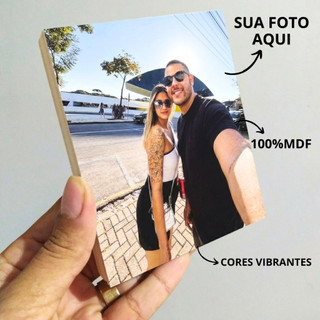 Quadro de Mesa Personalizado casal, família, pets 9x12cm 100% MDF - enviar foto no chat