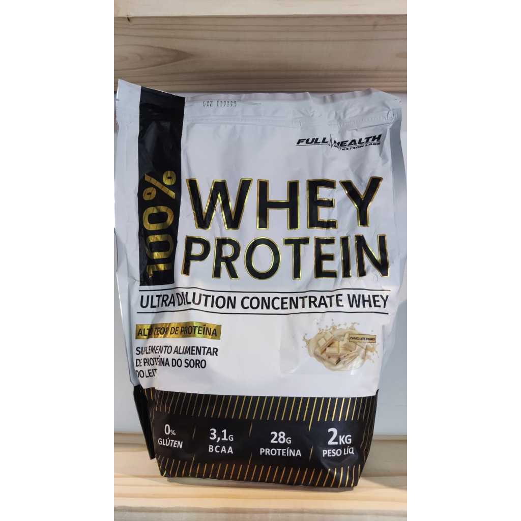 Whey Protein 100% - Full Health - 2kg Proteína Massa Muscular