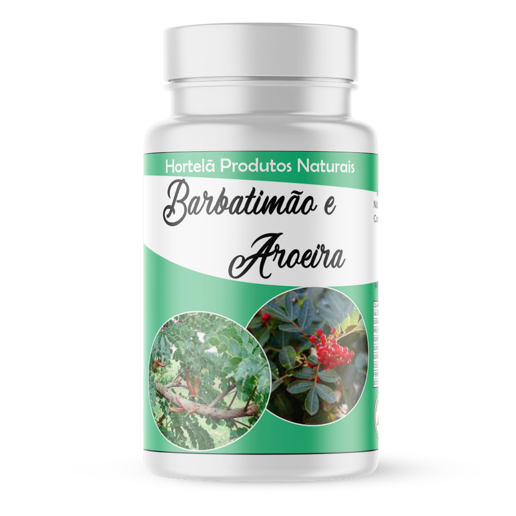 Barbatimão e Aroeira 60 Cápsulas 500mg p/ Bem Estar Feminino