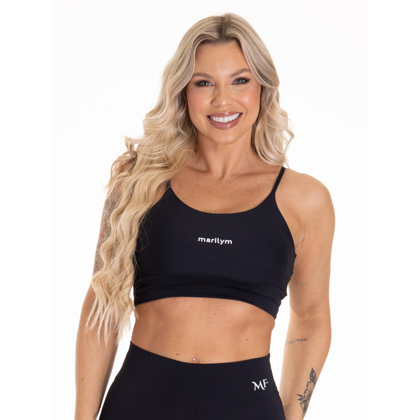 Top Fitness para Exercícios Físicos - Tecido Poliamida - Zero transparência