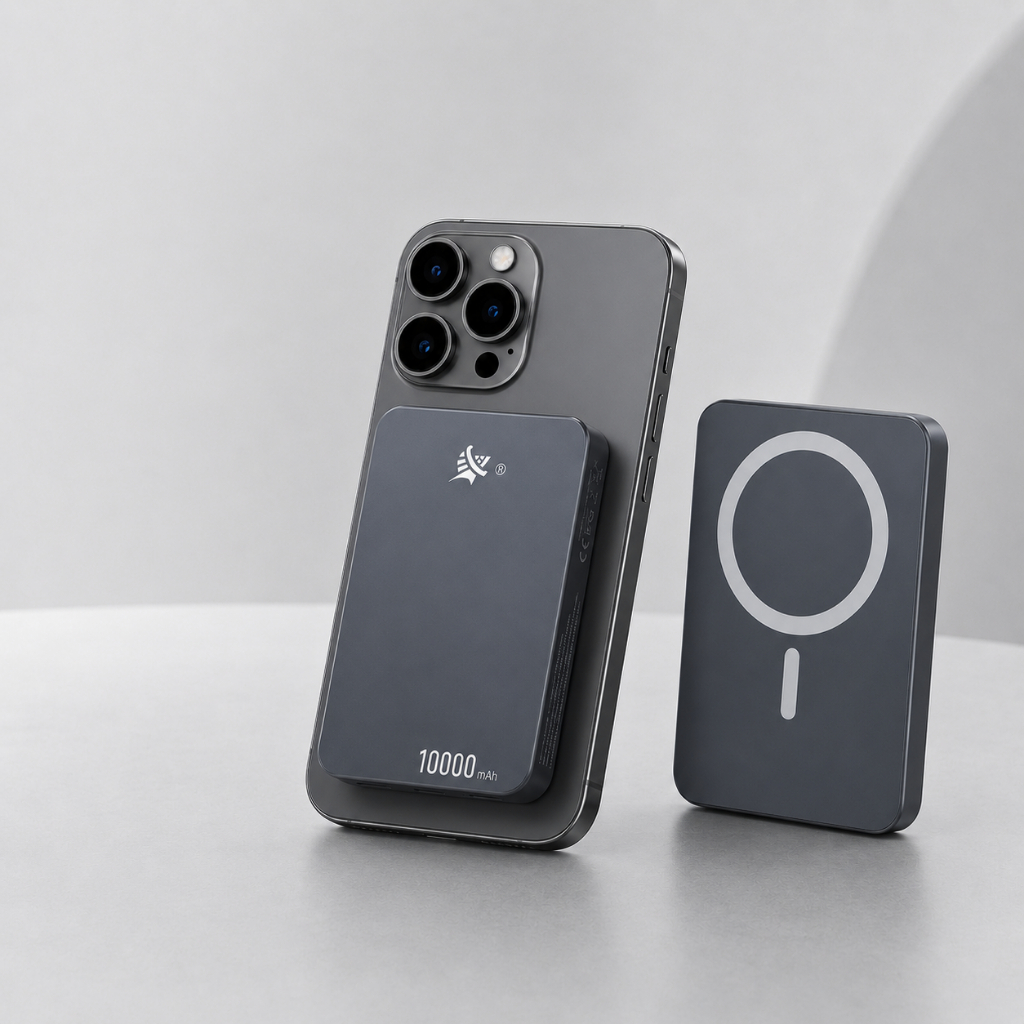 Carregador Portátil Power Bank Premium 10000mAh Magnético USB-C Turbo e Super Forte MagSafe Anatel