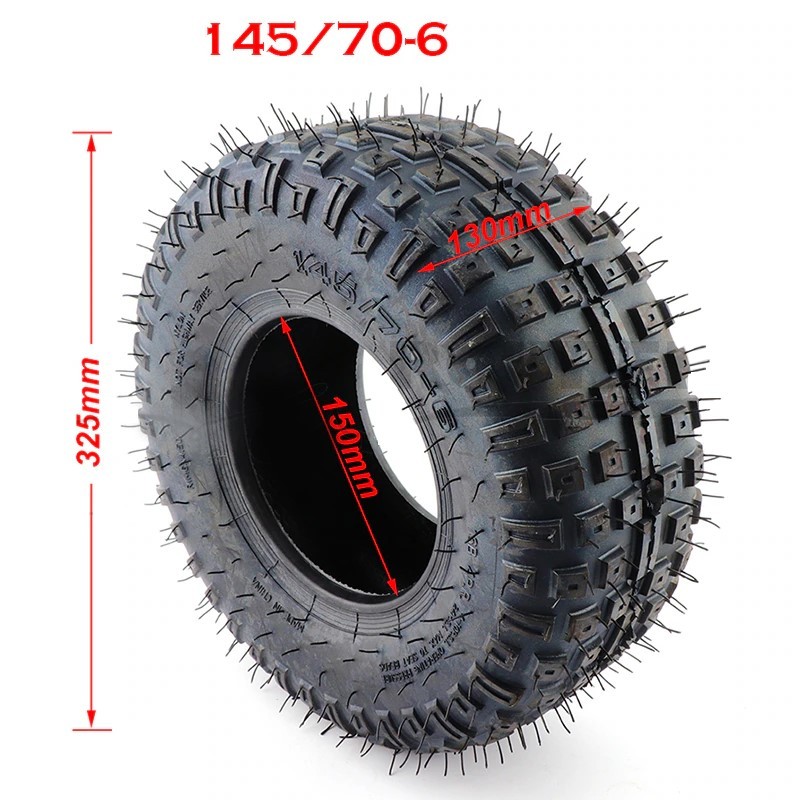 Pneu 145/70-6 Aro6 Mini Patinete off-road / Mini buggy / Kart cross /