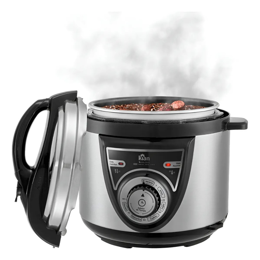 Panela de Pressão Elétrica Mecânica 4 Litros Inox 800W PPM101 Kian