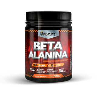Beta Alanina 500g 100% Pura Importada Soldiers Nutrition Suplemento Esportivo Performance Saúde