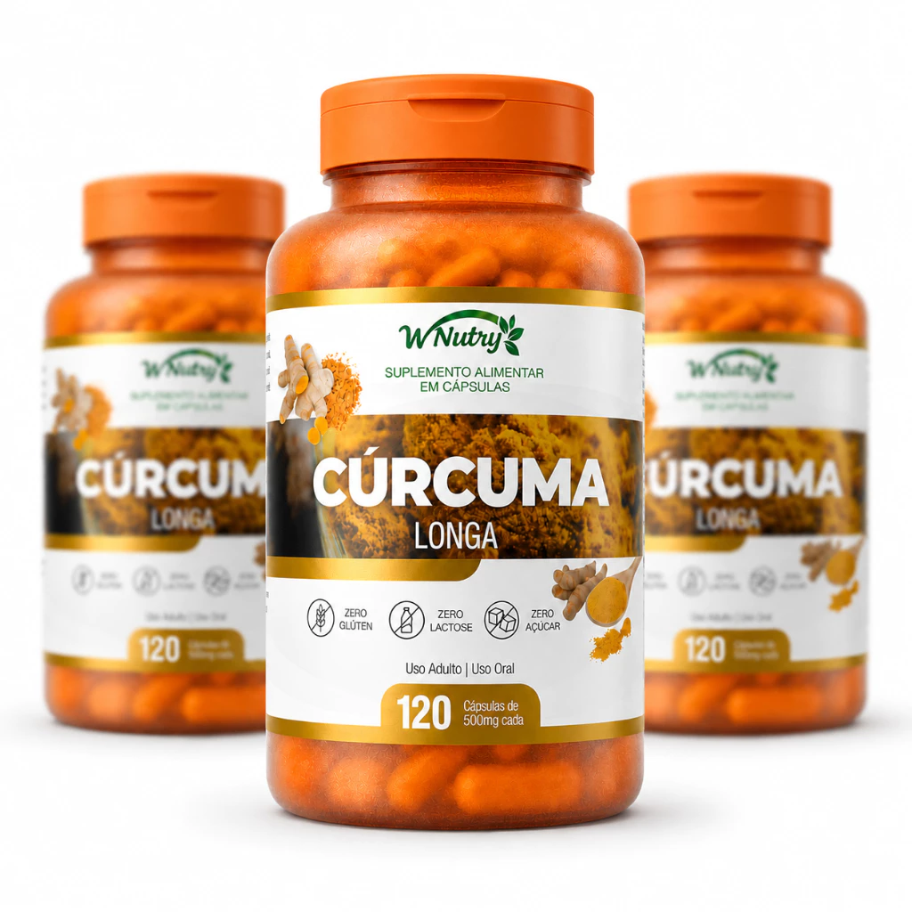 Cúrcuma Longa  Pura Açafrão – 120 Cápsulas 500mg | Matéria Prima Importada  |   Envio Rápido — imagem 1