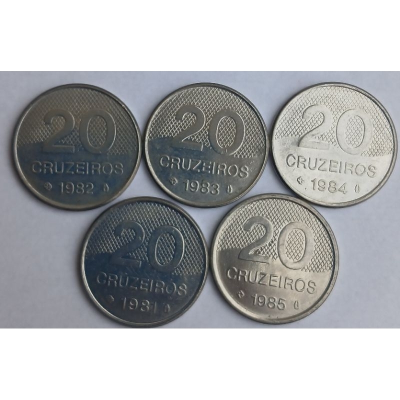 LOTE 20 CRUZEIRO  -1981-1982-1983-1984-1985.