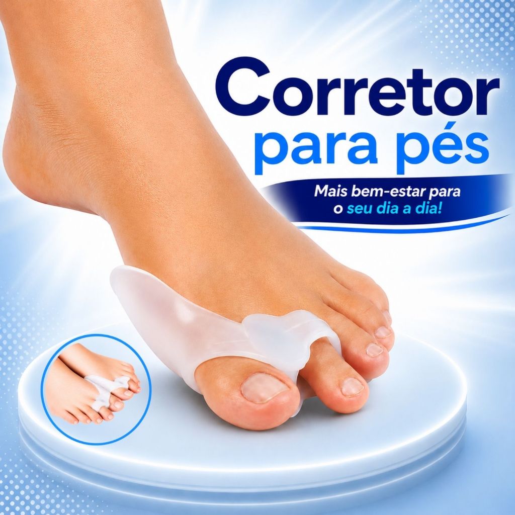 Kit 4 / 2 Protetor Joanete Silicone Pe Separador De Dedos Protetor Corretor Alívio Dor