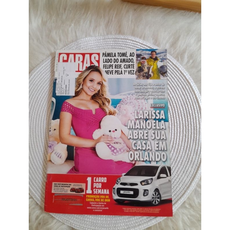 revista caras, ed 1238 julho 2017, c Larissa Manoela, Pamela tome, Felipe Reif, cardi B, kat Graham,Claudia jordan