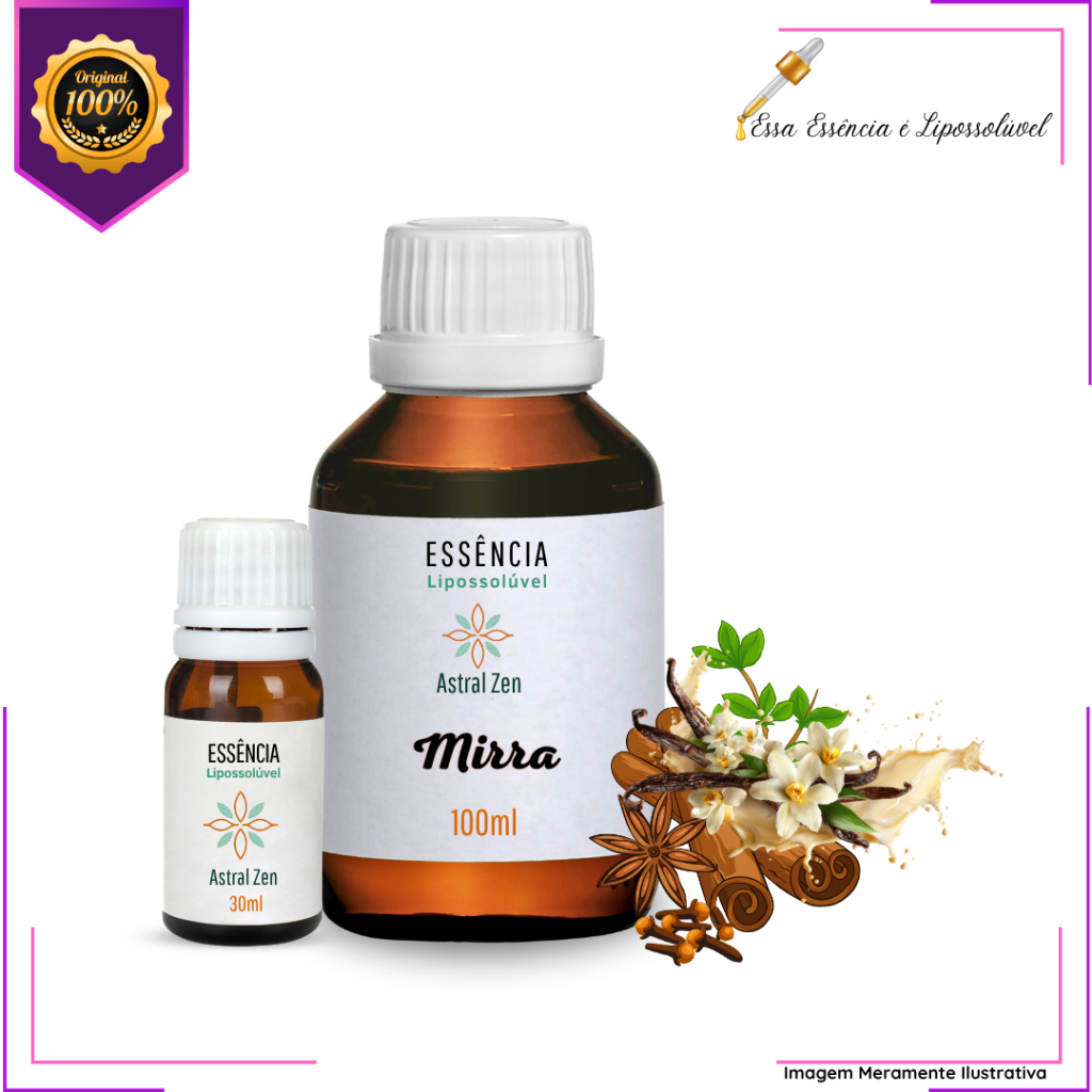 Essência Concentrada Mirra Vollmens Para Aromatizador - Velas - Sabonetes - Perfumes