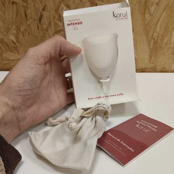 Coletor Menstrual Intenso cor Brisa KORUI