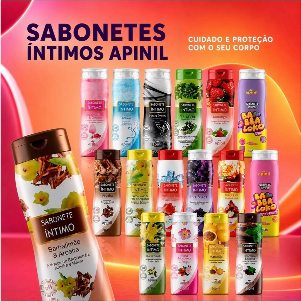 Sabonete Intimo Super Cheirosos Apinil 10 Unidades