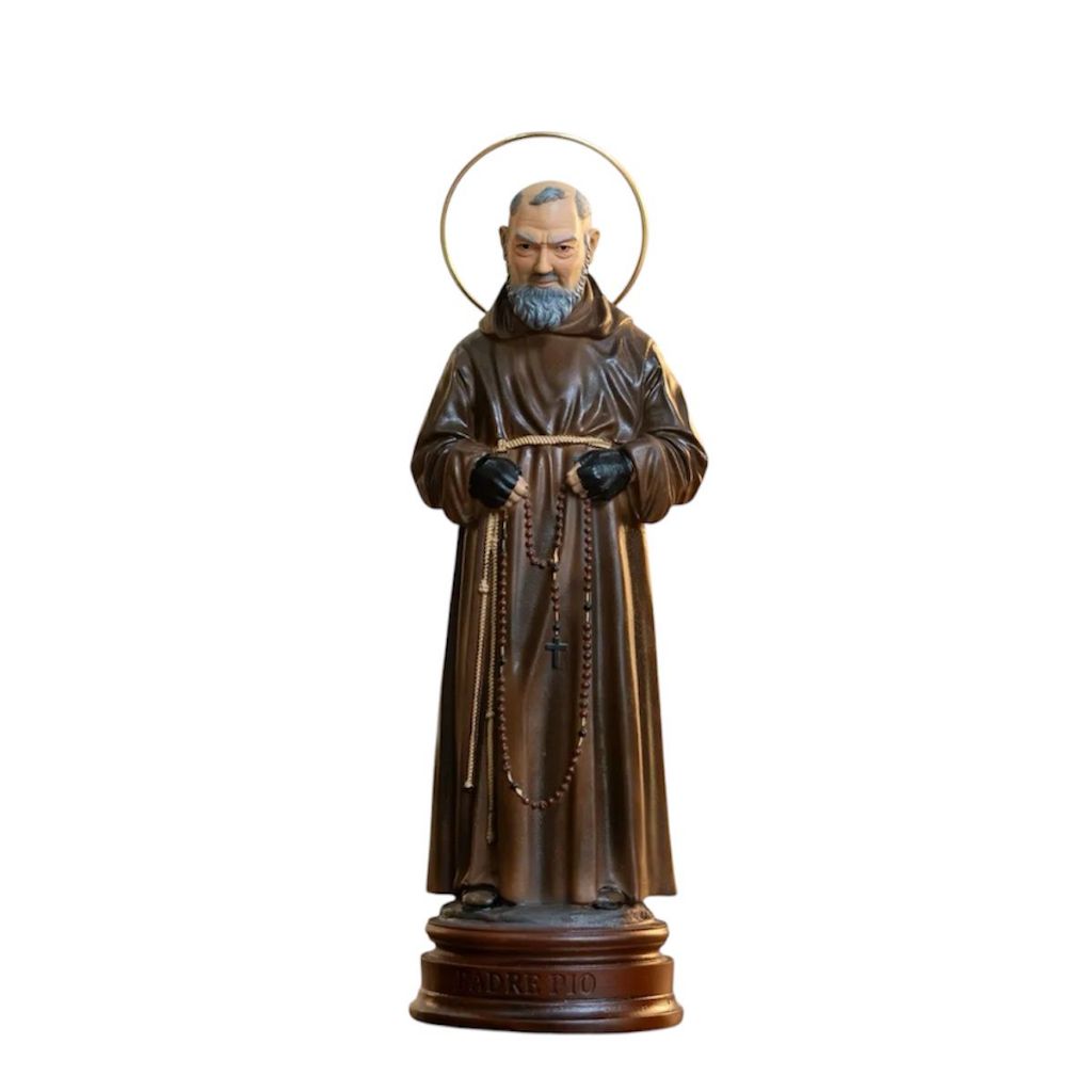 Imagem São Padre Pio Linda Resina 25cm