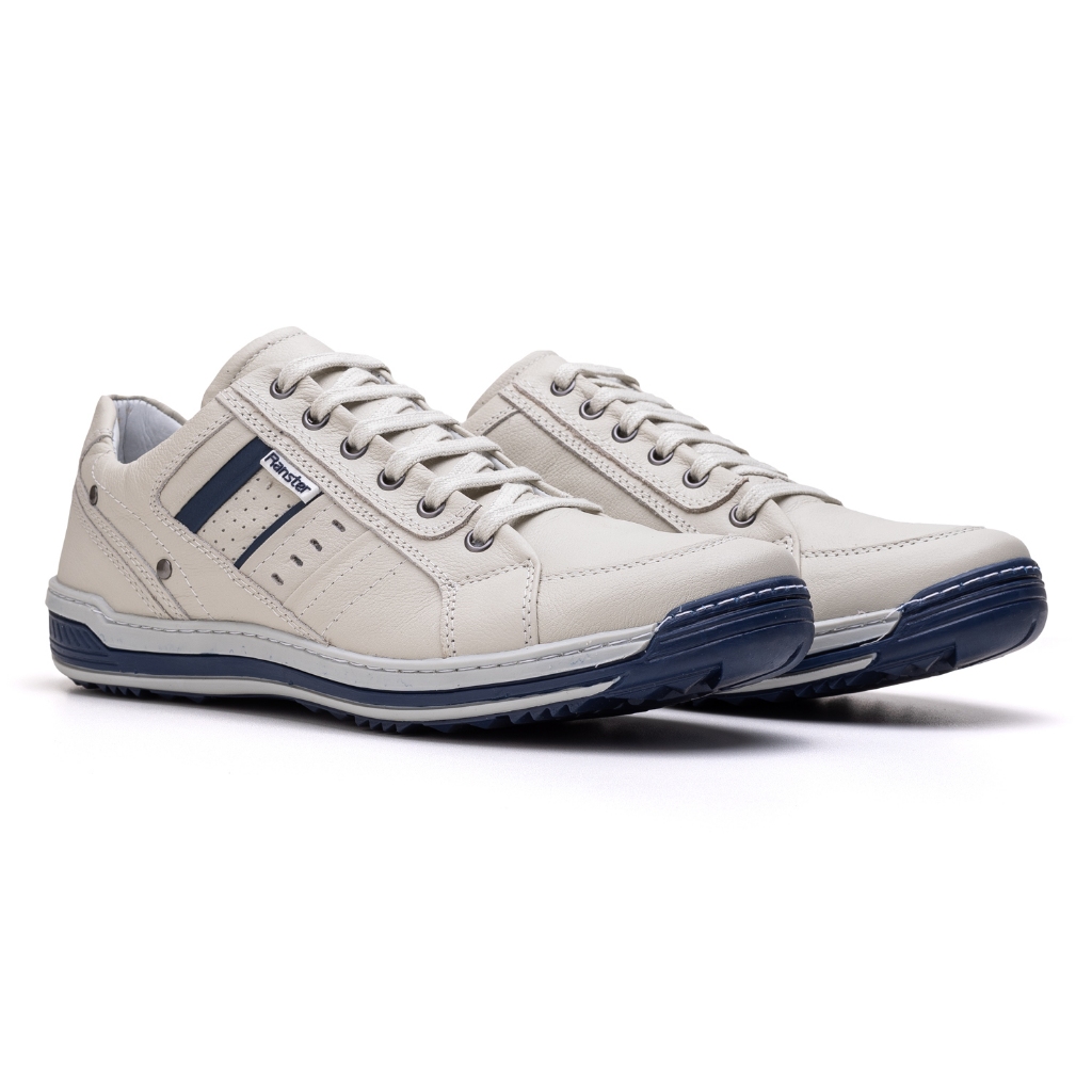 Sapatênis Masculino em Couro Comfort Casual com Palmilha Gel — imagem 2 de 2