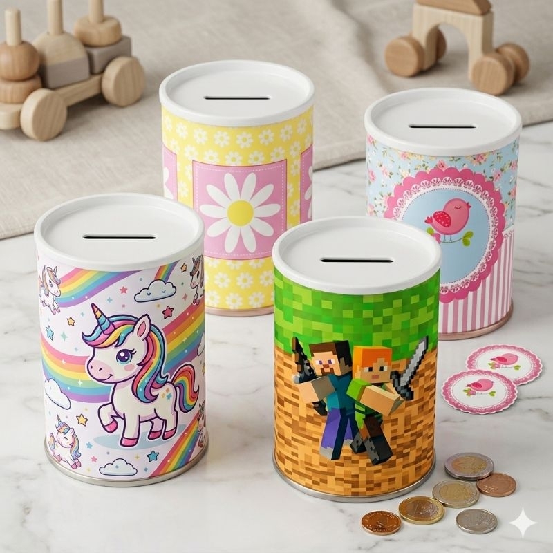 Lembrancinha Cofrinho personalizado de aniversário | festas infantis | chá revelação | batizado | eventos em geral.