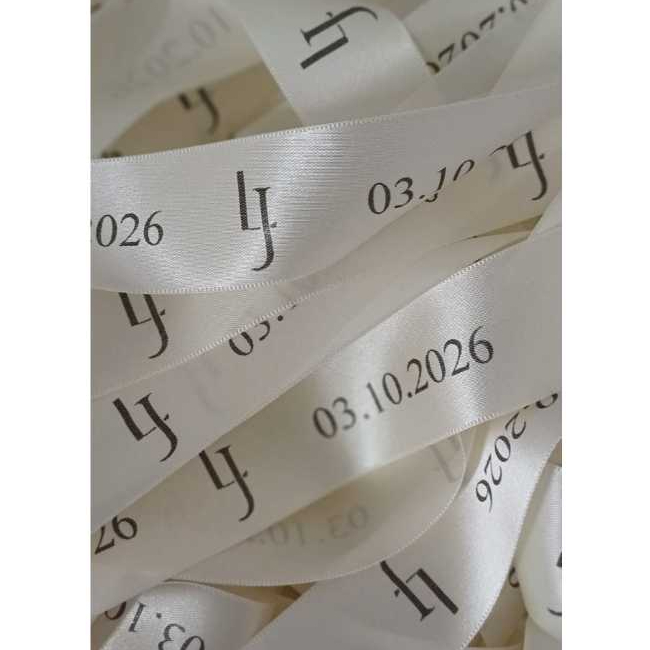 10 metros Fita de Cetim Personalizada 22mm nº5 (2,2 cm)  – Formaturas, Casamentos e Lembranças