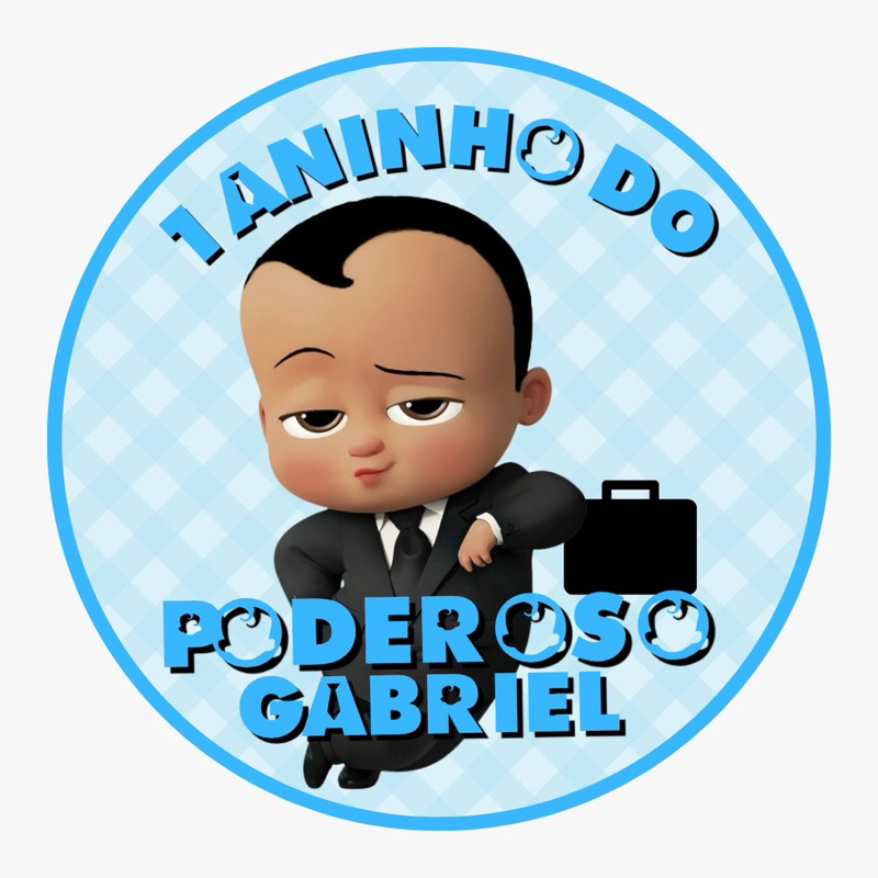 20 Adesivos personalizados poderoso chefinho para festas infantis, lembrancinhas ou festas em geral