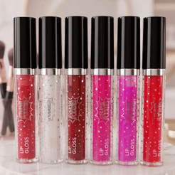 Lip Gloss Alta Fixação Super Poderes Hidratante Para os Lábios 6 Cores Com e Sem Brilho