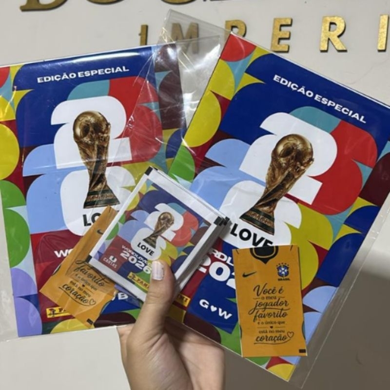 Livro de Memórias WORLD love 2026 + Pacotes de Envelopes Ilustrados | Personalizado para Casais'