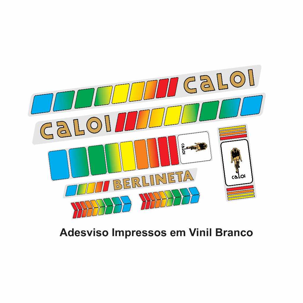 Kit Adesivos Bicicleta Caloi Berlineta 1981