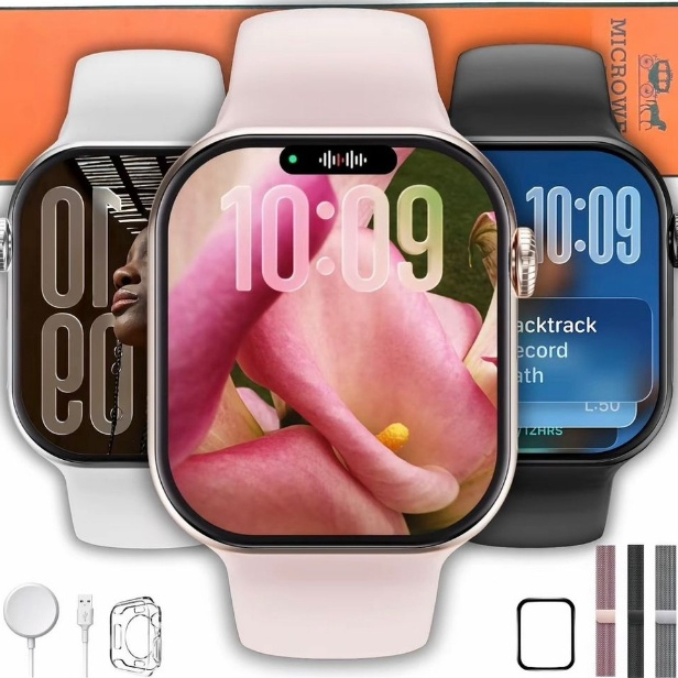 Relógio Smartwatch Microwear S11 Mini 42mm Responde WhatsApp Chat GPT 2 Pulseiras+ Brindes