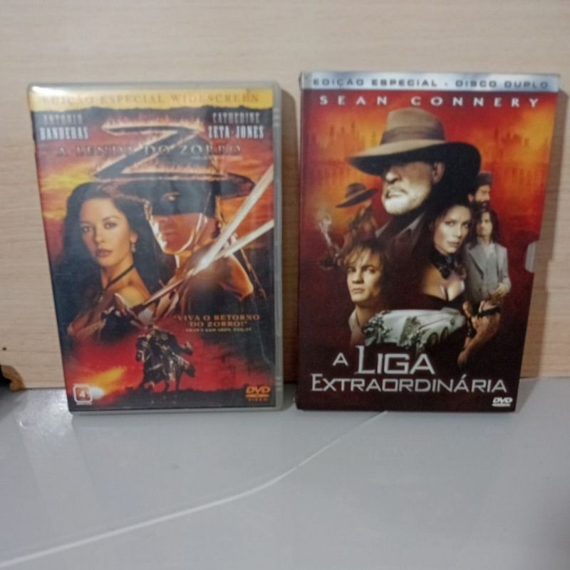 dvds A liga Extraordinária A lenda do Zorro dois dvds pelo preço de um