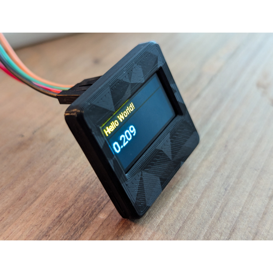 Case Minimalista Tela SSD1306 LCD 0,96" 128x64 i2c oled encaixe