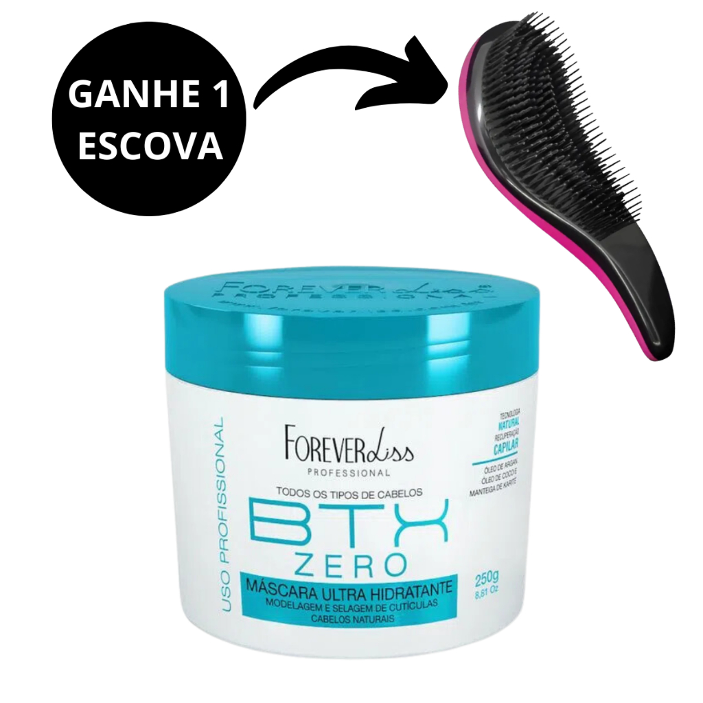 Btx Zero Forever Liss Máscara Ultra Hidratante 250g
