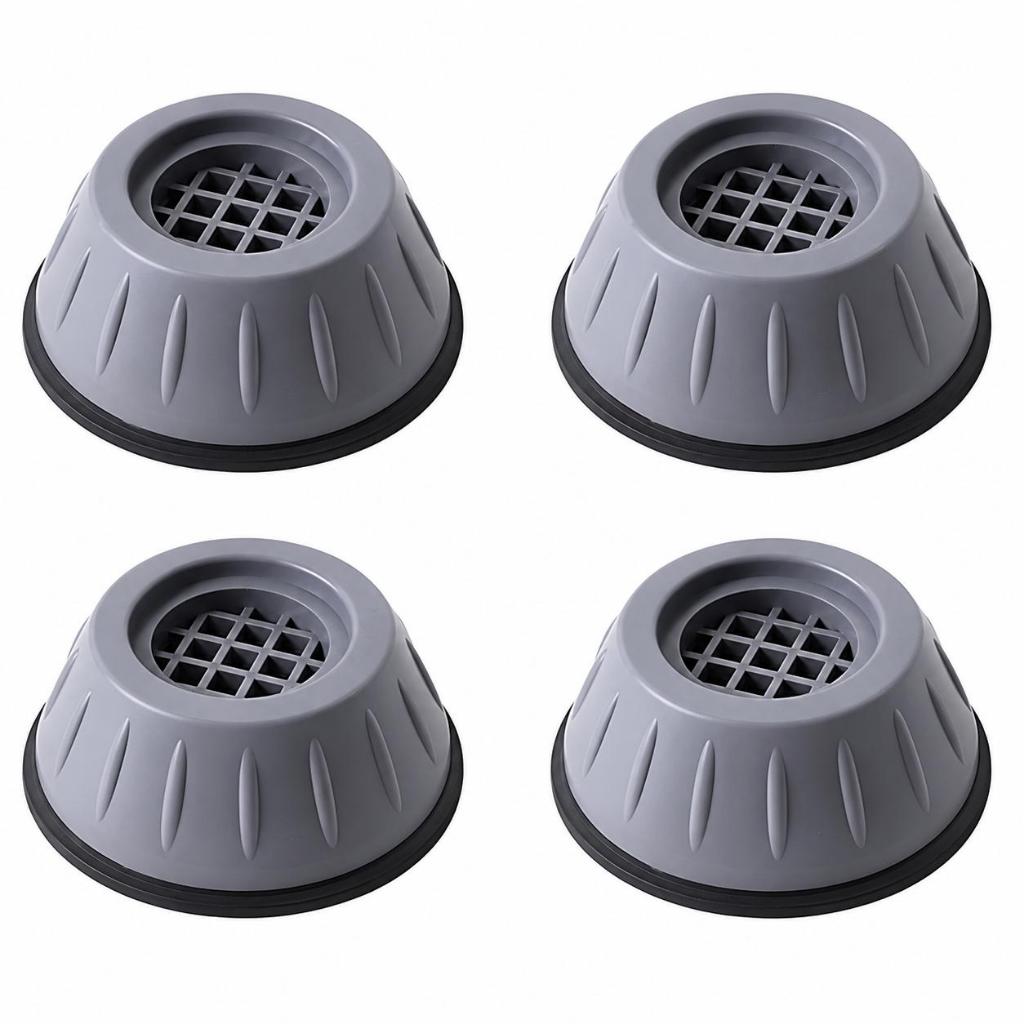 Kit 4 Calços Pés de Máquina de Lavar Secadora Amortecedor de Vibração Ruídos Antiderrapante