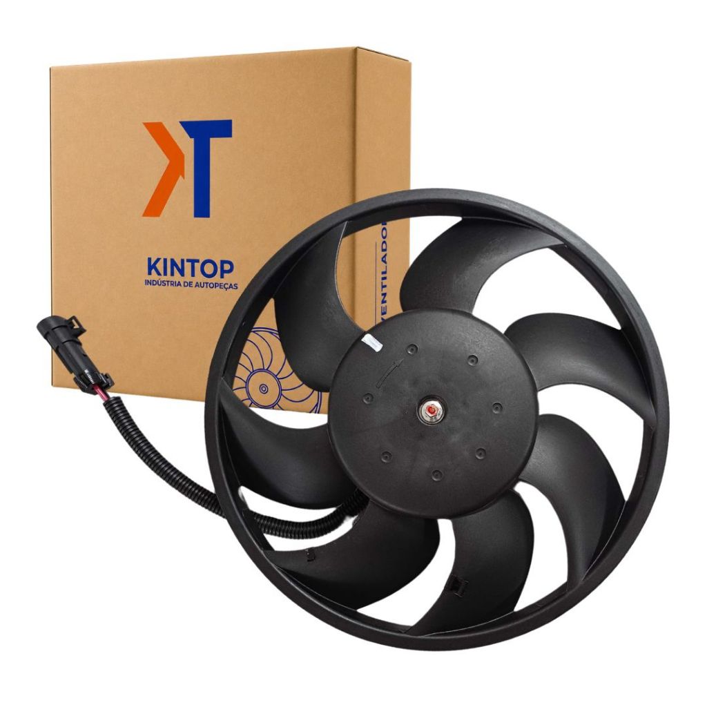 Ventoinha Radiador Eletroventilador 7 Pás 12v Para Toro 2.0 Renegade 2.0 2016 a 2019 Kintop 51965903