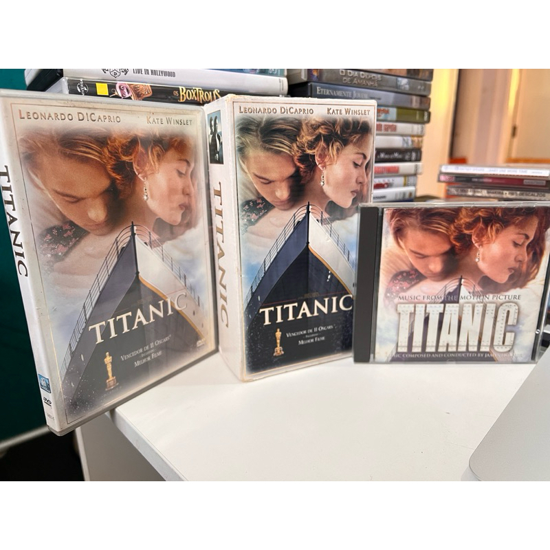 Coleção Titanic Retrô Completa | Box VHS Duplo + DVD + CD Soundtrack Original | Clássico Indispensável 11 Oscars