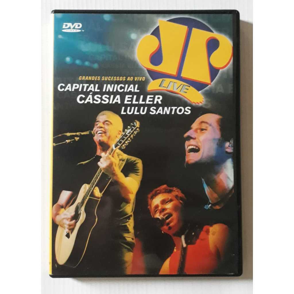 Dvd Jovem Pan Live - Capital Inicial, Cássia Eller, Lulu Santos - Original Usado