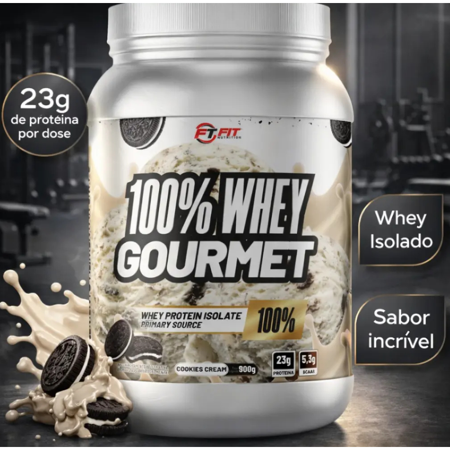 100% Whey Protein Gourmet Concentrado e Isolado 23g Proteína