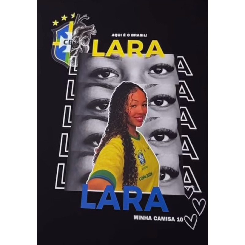 Camisa de time dia dos namorados e copa do Brasil