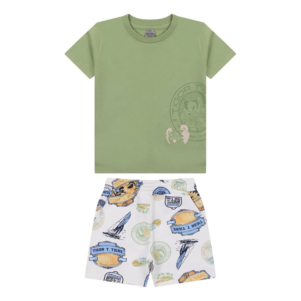 Conjunto Curto Bebê Masculino Tigor T. Tigre Ref: 11501163-70200