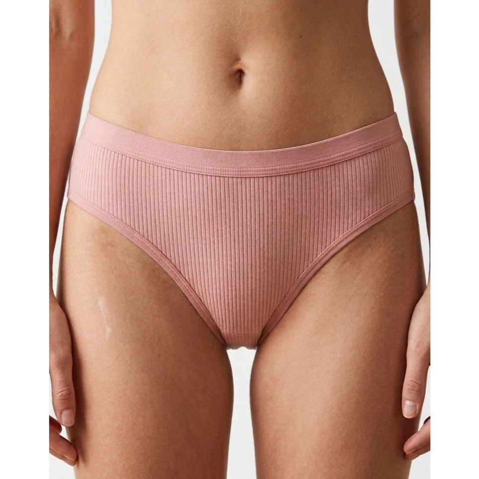Calcinha Feminina Básica Suede Canelado Confortável Tecido Macio Leve Elástico Grosso
