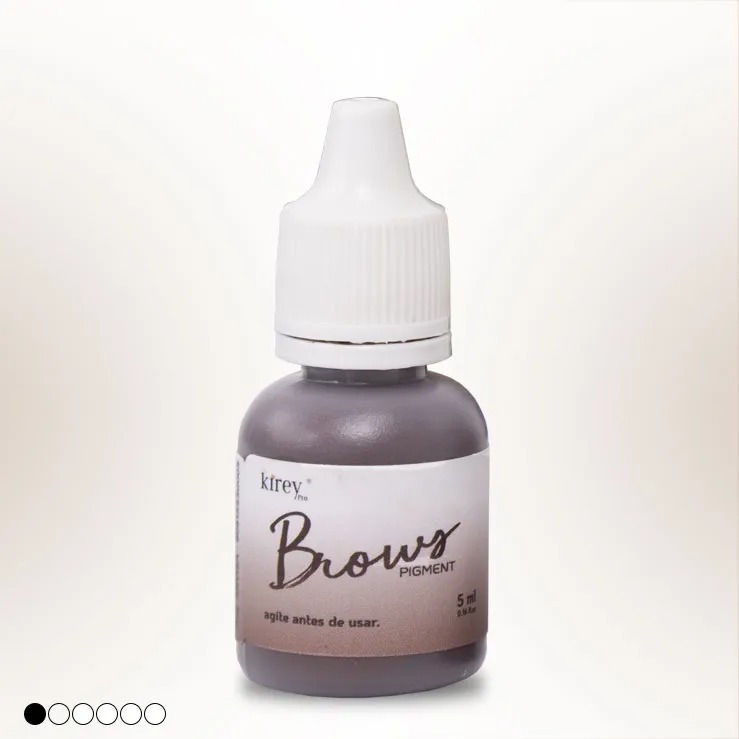 Brows Pigment 5ml - Pigmento Híbrido para Micropigmentação - Cor Castanho Claro Tokyo KIREY pro